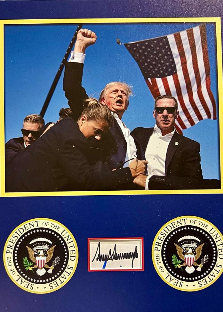 Donald Trump Signed & Matted Bookplate Cut Signature - Koschal COA #07